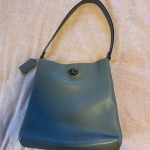 Coach Gray Leather Bucket Bag